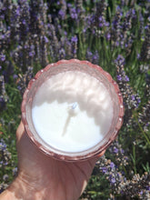 Load image into Gallery viewer, Calming soft pink lavender candle
